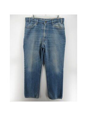 VINTAGE Levis 519 Jeans 38X32 Straight Leg Orange Tab Denim 80s USA *